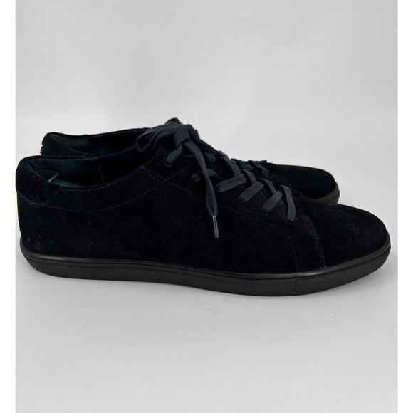 Kenneth Cole Kam Blue Suede Leather Lace Up Sneakers Shoe Round Toe Men's 10 - Picture 3 of 8